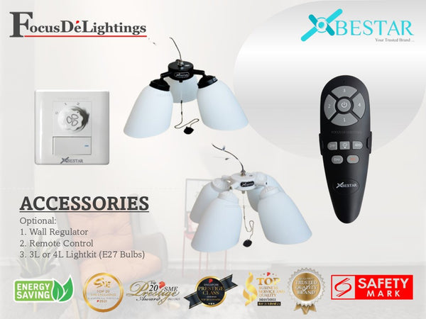 BESTAR CEILING FAN AC BS900 47"