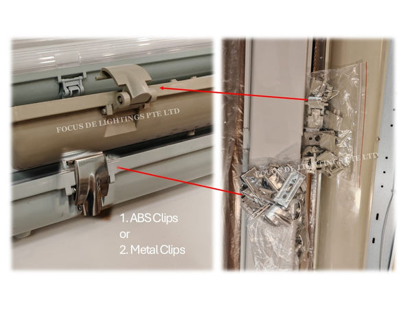 WEATHERPROOF FITTING LED T8 IP65 -4FT (SINGLE OR DOUBLE TUBES)
