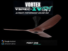 SMART PO ECO FAN VORTEX T2 VSPEC IV-RS 46"/52" -BLACK+CHERRYWOOD