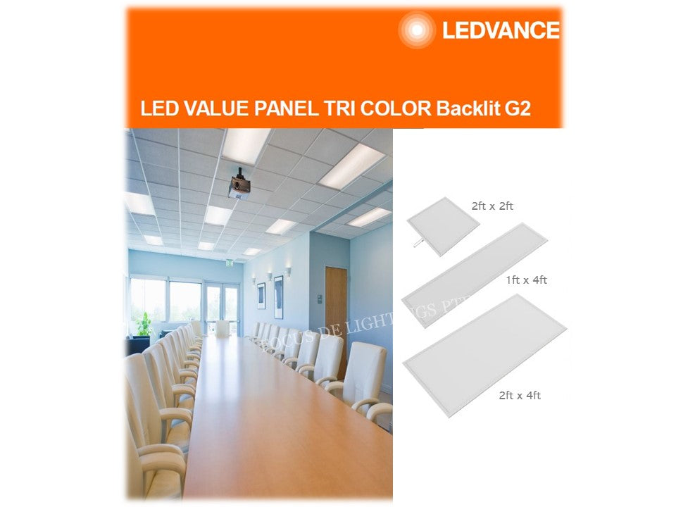 LEDVANCE COMMERCIAL OFFICE LED PANEL BACKLIT (choose your own colour t ...