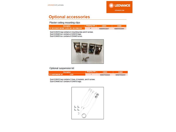 LEDVANCE COMMERCIAL OFFICE LED PANEL BACKLIT (choose your own colour temp)