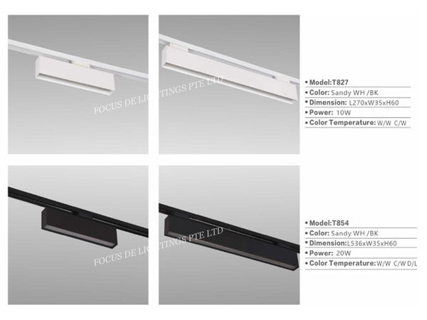 LINEAR TRACK FITTING LED 10w / 20w