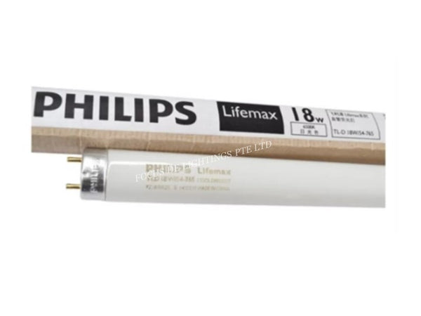 PHILIPS BRIGHTBOOST LIFEMAX FLUORESCENT T8 TUBES -2FT/4FT