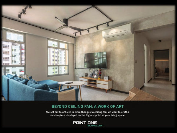 PO ECO FAN DC MOTOR -GUST VSPEC III 43" / 52" (BLADE 06 -BLACK /WHITE)