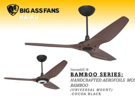 *GEN4* HAIKU H SERIES -COCOA BLACK 52"/60" (UNIVERSAL MOUNTED)