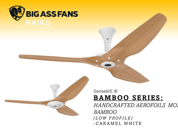 *GEN4* HAIKU H SERIES -CARAMEL WHITE 52"/60" (LOW PROFILE)