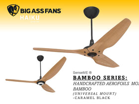 *GEN4* HAIKU H SERIES -CARAMEL BLACK 52"/60" (UNIVERSAL MOUNTED)