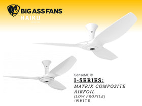HAIKU I SERIES -WHITE 52"/60" (LOW PROFILE)