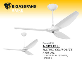 HAIKU I SERIES -WHITE 52"/60" (UNIVERSAL MOUNT)