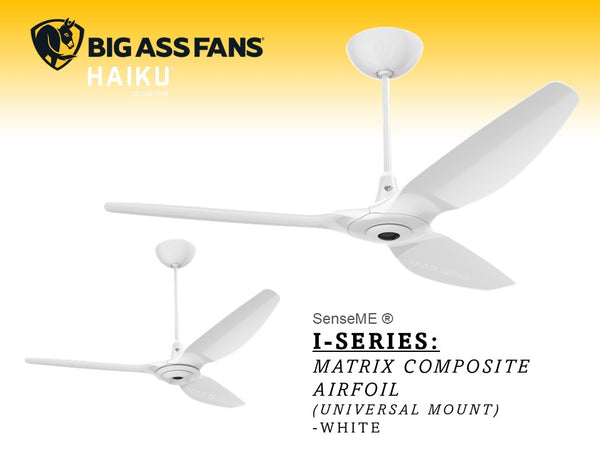 HAIKU I SERIES -WHITE 52"/60" (UNIVERSAL MOUNT)