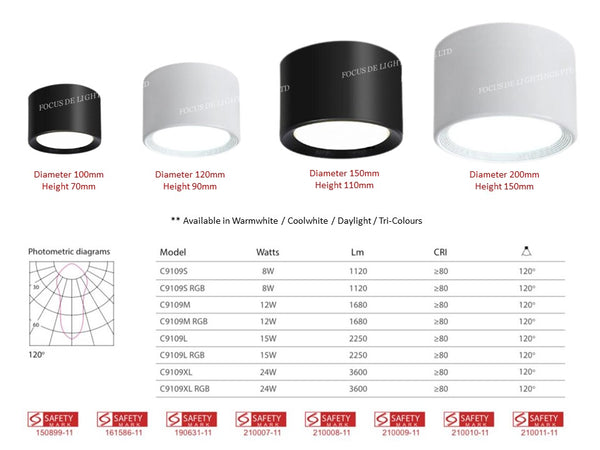 INTEGRATED LED CEILING LAMP 910 -SAFETY MARK DRIVER