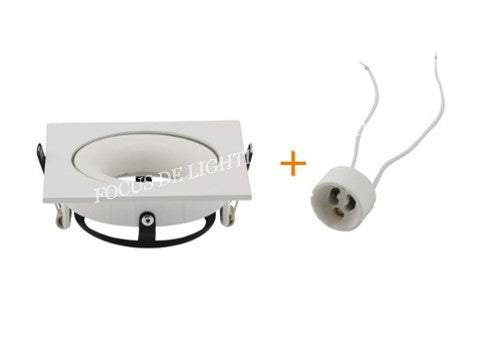 DL 135 SERIES DESIGNER RECESSED SPOTLIGHT 135 -CONCAVE SQUARE