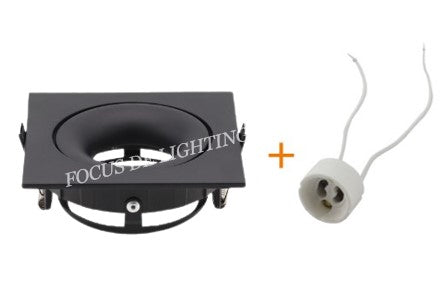 DL 135 SERIES DESIGNER RECESSED SPOTLIGHT 135 -CONCAVE SQUARE