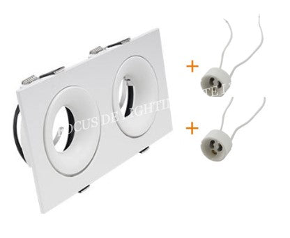 DL 135 SERIES DESIGNER RECESSED SPOTLIGHT 135 -CONCAVE RECTANGLE