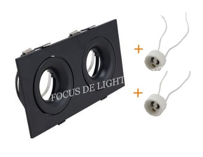 DL 135 SERIES DESIGNER RECESSED SPOTLIGHT 135 -CONCAVE RECTANGLE