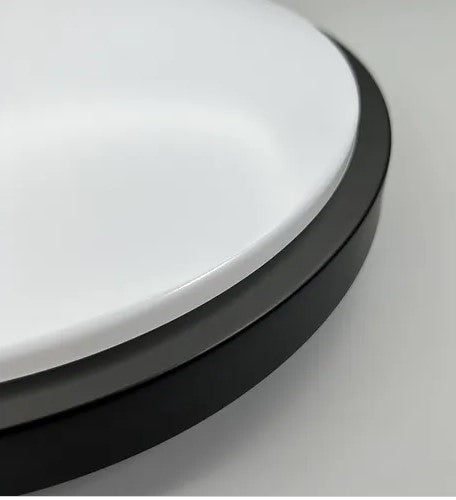 Framed FROSTED or STARRY LED Ceiling Lamp (Black/White)