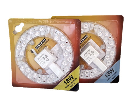 Wooden Frame Ceiling Lamp LED CL5 Dark Oak-Series + Easy-changeable Magnetic Panel