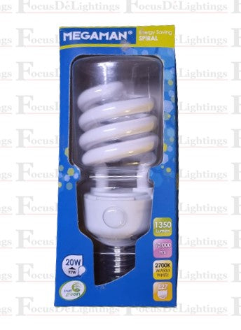 MEGAMAN SP0220 E27 ES 20W SPIRAL (WARMWHITE)