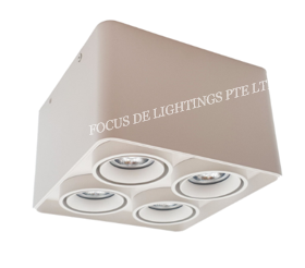 COMPACT CEILING LAMP 062 ROUNDED 3L 4L (GU10)