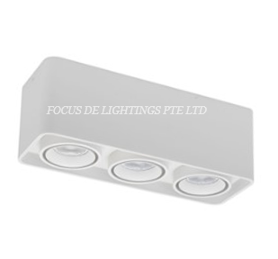 COMPACT CEILING LAMP 062 ROUNDED 3L 4L (GU10)