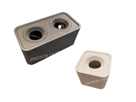 COMPACT CEILING LAMP 1006 ROUNDED SQUARE (GU10)