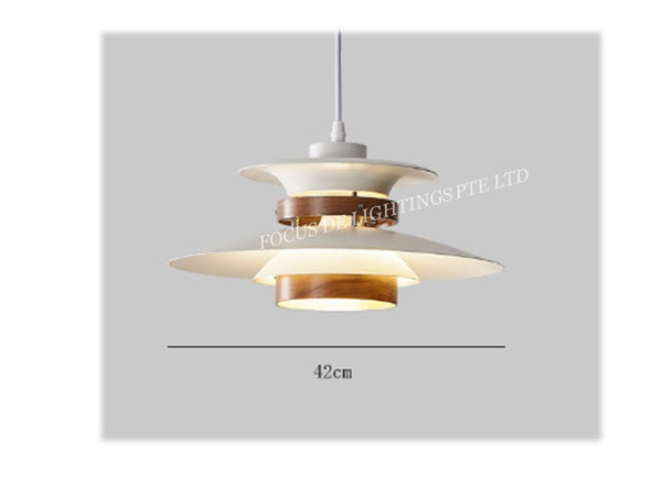 DESIGNER -INSPIRED PENDANT LAMP WOOD OAK P036