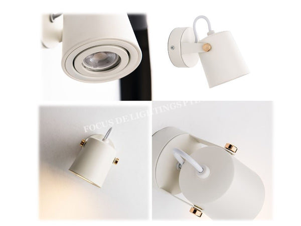 MINIMALIST GU10 04523 WALL LAMP -BLACK/WHITE