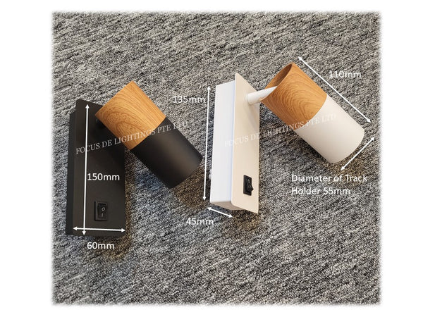 FUNCTIONAL ON/OFF SWITCH M055 WALL LAMP -GU10 BULB