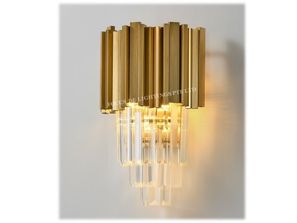 CLASSIC GOLD CRYSTAL 5125 WALL LAMP -DIA250mm