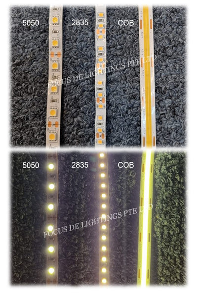 COB LED STRIP BY PER METER -528-12V (WARM / COOL /DAY) *NO DOT-DOT-DOT!