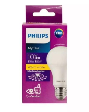 PHILIPS A60 MYCARE E27 LED CLASSIC BULB 10W (WARM or DAY)