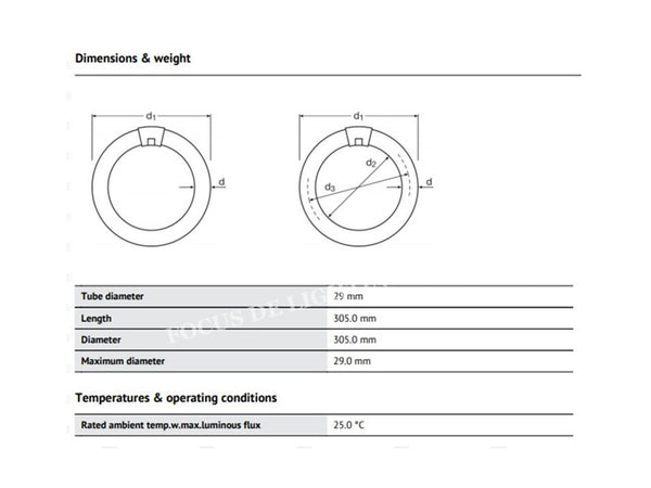 OSRAM L 22W /  32W FLUORESCENT ROUND TUBE CIRCULAR