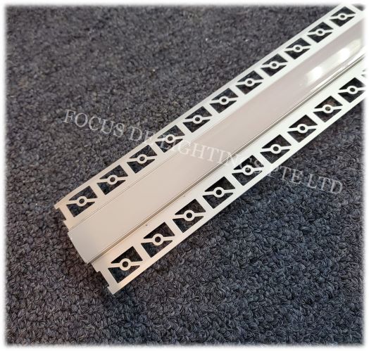 (TRIMLESS - for partition) RECESSED TYPE- ALUMINIUM PROFILE FOR LED STRIP FIXTURE (DEPTH 14MM)