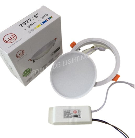 Detachable -Recessed Led Downlight 15w -Round 5"