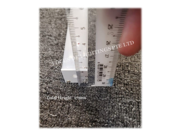 ALUMINIUM PROFILE 623 FOR LED STRIP -WIDER WIDTH / TRIMLESS EFFECT