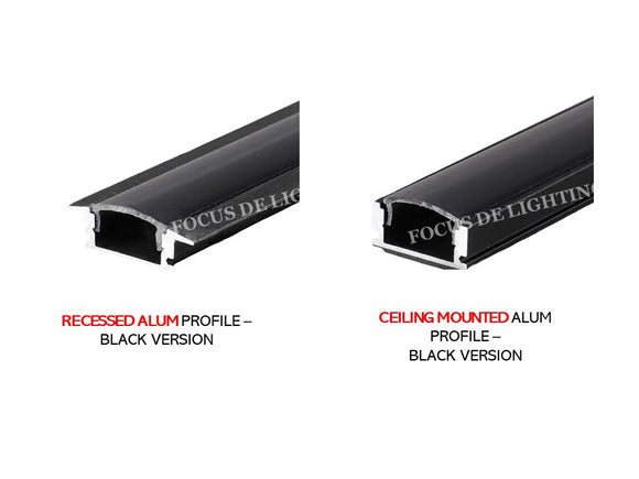 RECESSED / SURFACE MOUNTED - ALUMINIUM PROFILE FOR LED STRIP FIXTURE ...