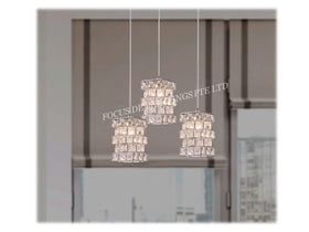 CUBCIUS LCLASSIC CRYSTAL CEILING CHANDELIER (ROSEGOLD / CHROME)