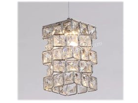 CUBCIUS LCLASSIC CRYSTAL CEILING CHANDELIER (ROSEGOLD / CHROME)