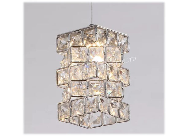 CUBCIUS LCLASSIC CRYSTAL CEILING CHANDELIER (ROSEGOLD / CHROME)