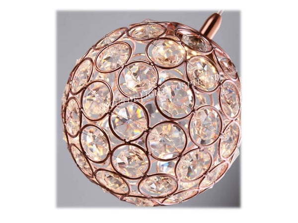 MARS LCLASSIC CRYSTAL CEILING CHANDELIER (ROSEGOLD / CHROME)