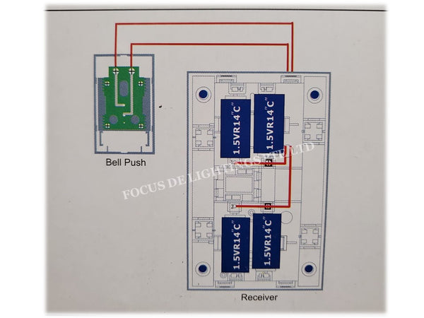 BRITZ WIRED DC DOORBELL A-207 -CLASSIC DING DONG TONE (OPT: 4 X BATTERIES INCLUDED)