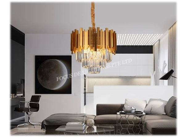 CLASSIC GOLD CRYSTAL CHANDELIER 5125 -DIA400MM