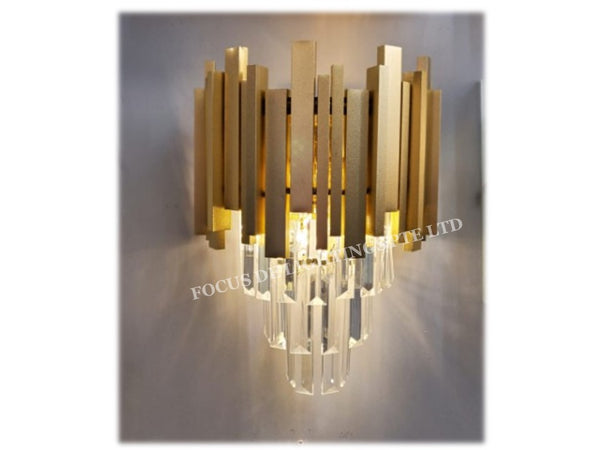 CLASSIC GOLD CRYSTAL 5125 WALL LAMP -DIA250mm