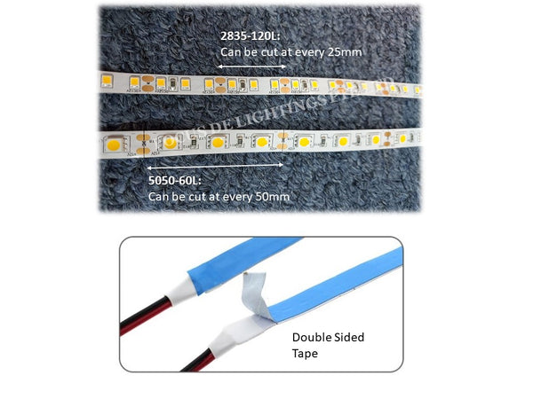 LED STRIP BY PER METER -2835 (WARM / COOL /DAY)