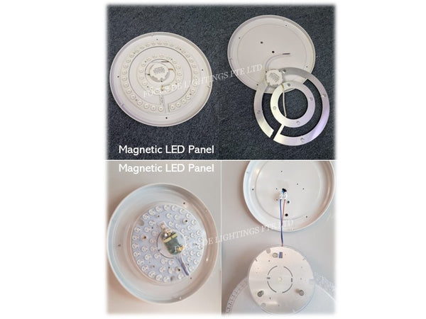 CRYSTAL Framed Delicate LED Ceiling Lamp CL5 626 + Easy-changeable Magnetic Panel