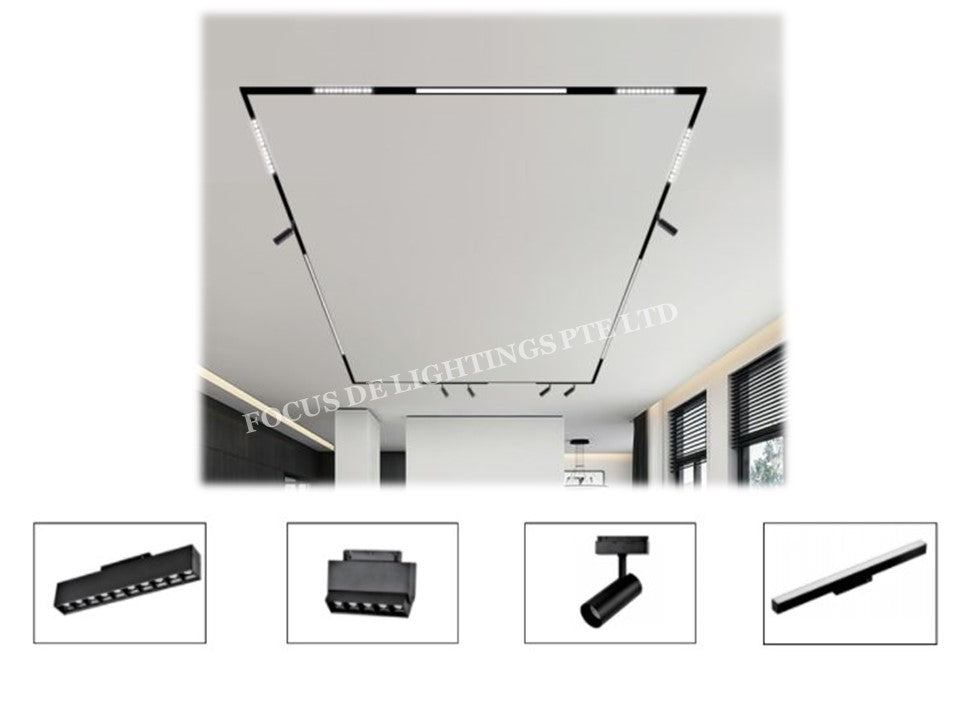Track Light Mounting Systems DLLT Modern 6 Light Led Track Lighting