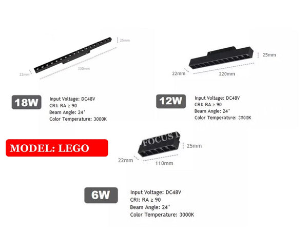 MAGNETIC TRACK SYSTEM - LAMP FITTING PROFILES