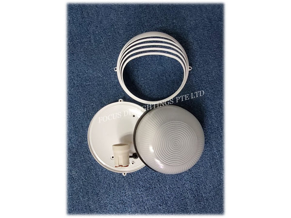 INDUSTRIAL CAGED OUTDOOR WALL LAMP 016S -E27