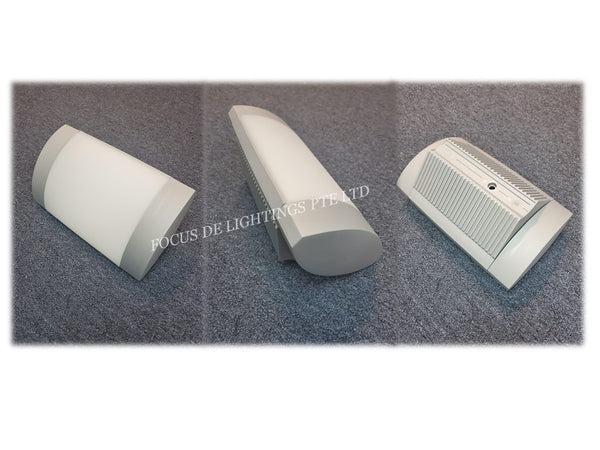 OUTDOOR WALL LAMP C-L NOOR (ITALY PRODUCT) W/PHILIPS 8.5W LED PLC TUBES