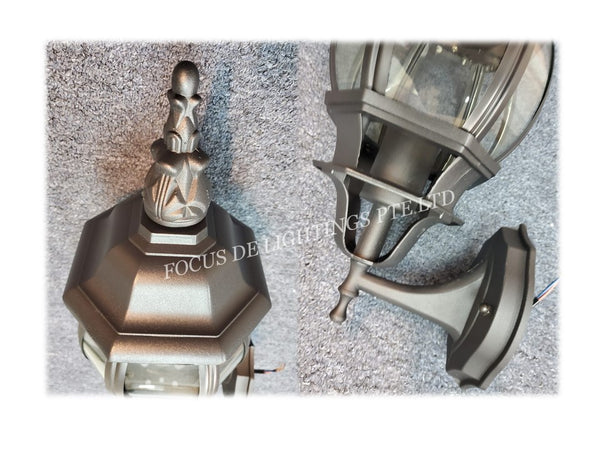 GATEPOST LAMP 3001 E27 CLASSIC CHANDELIER BLACK